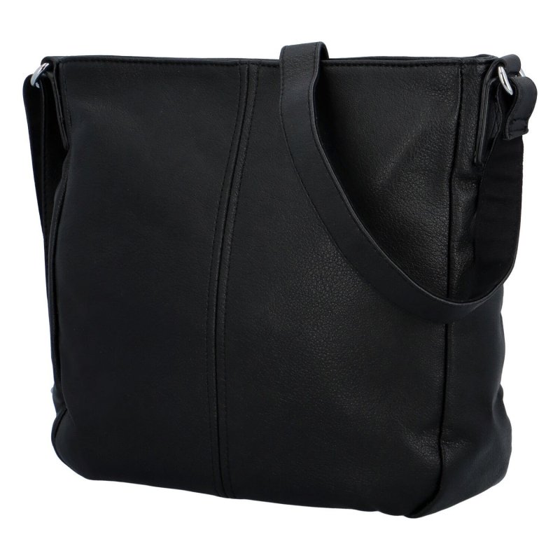 Praktická dámská koženková taška Nabass, černá