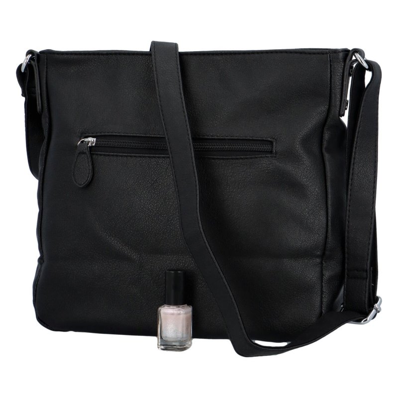 Praktická dámská koženková taška Nabass, černá