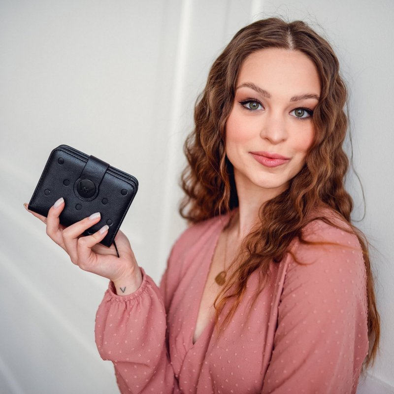 Dámská koženková peněženka Pippa, černá