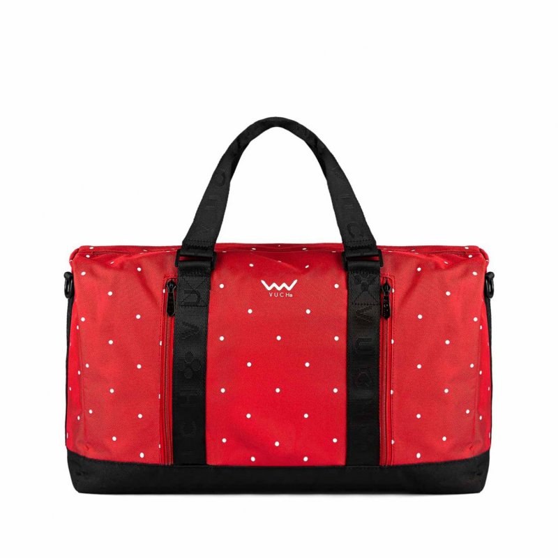 Cestovní látková taška VUCH Asmana, červená