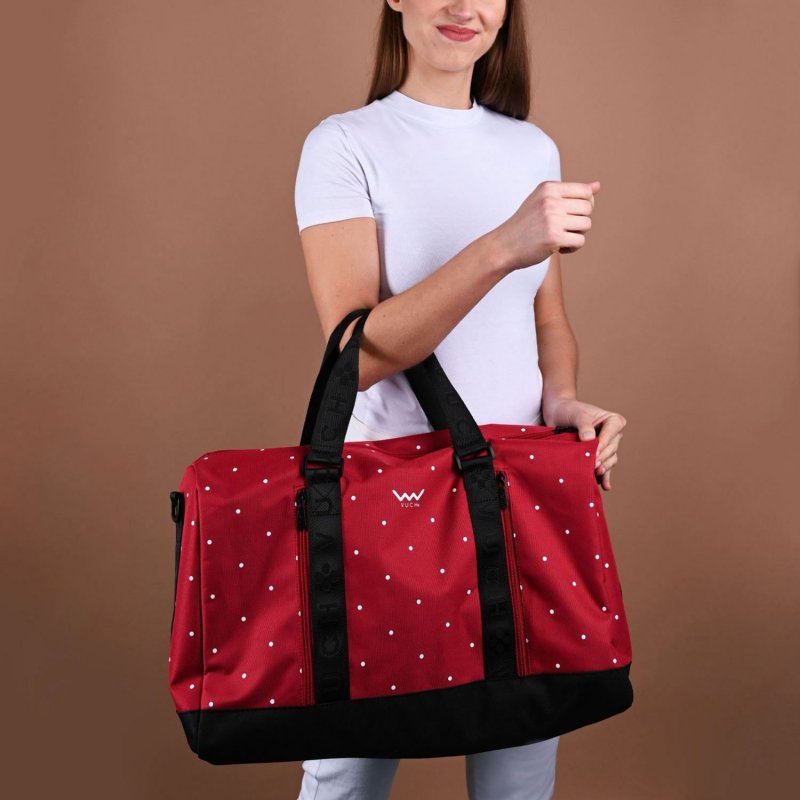 Cestovní látková taška VUCH Asmana, červená