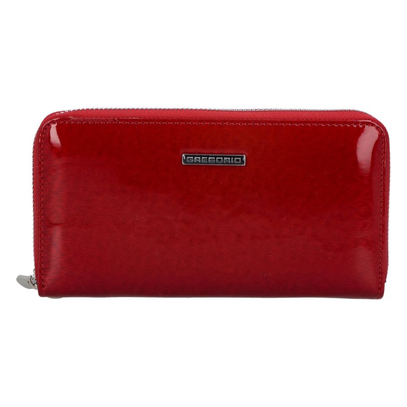Dámská pouzdrová kožená peněženka Tarka, červená