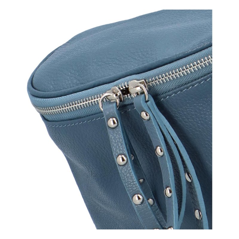 Dámská kožená  crossbody  taška  Small Lily, modrá jeans