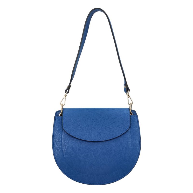 Luxusní dámský kožená kabelka April, královsky modrá
