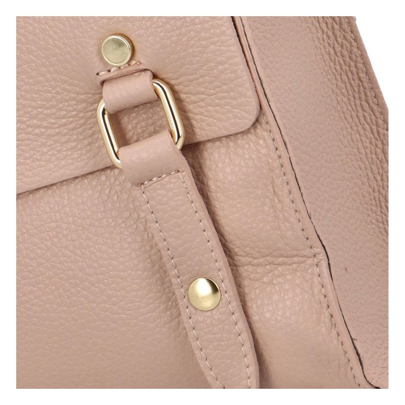 Módní dámský kožený batoh/kabelka Citin, růžová