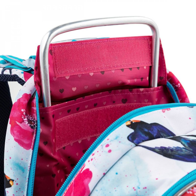 školní batoh s vlaštovkami a máky Topgal LYNN