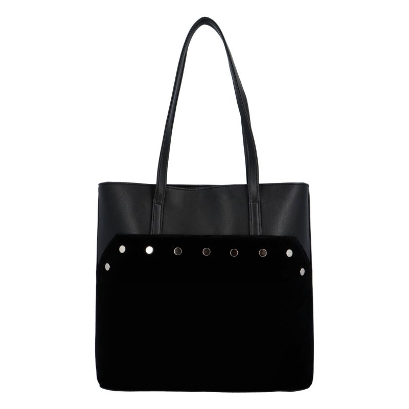 Módní dámská koženková taška Venezia, černá