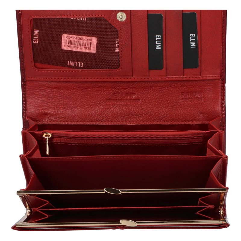 Dámská kožená peněženka v klasickém provedení Picard, červená