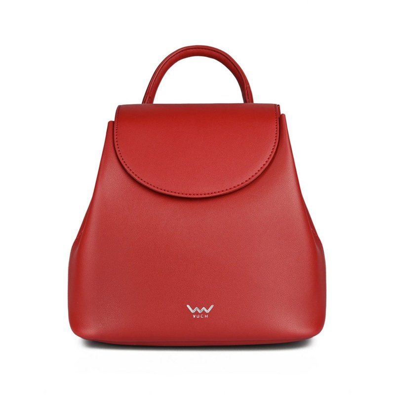 Dámský koženkový batoh VUCH Taito, červený