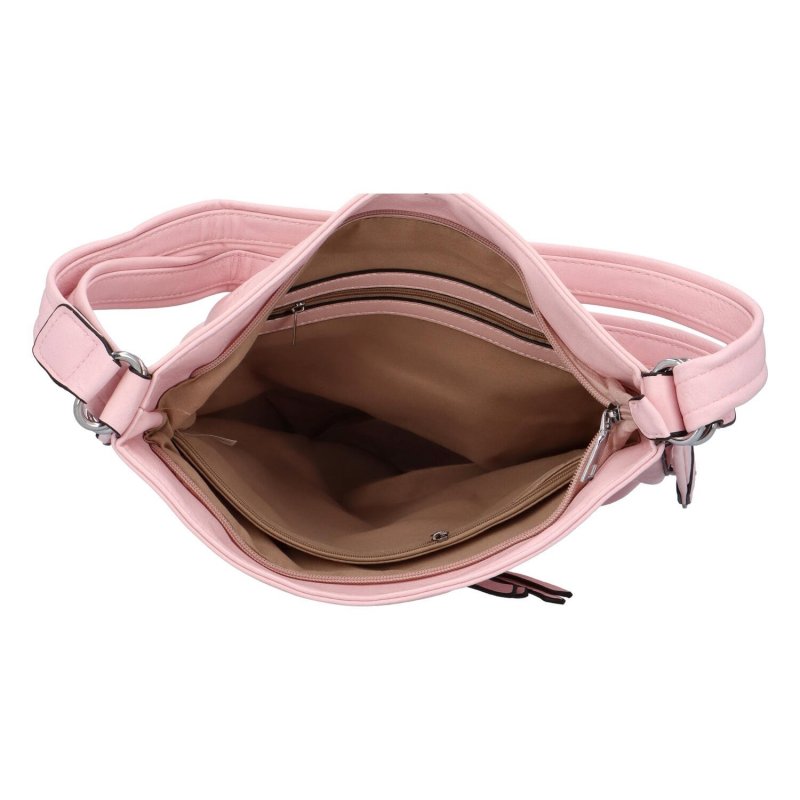 Praktický koženkový kabelko/batoh Scarlet, růžová