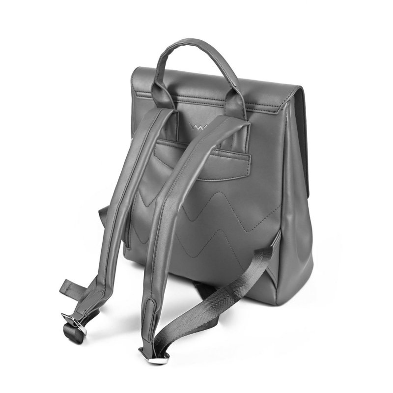 Dámský koženkový batoh VUCH Renior, šedý