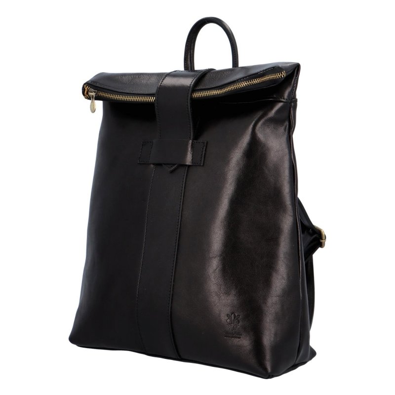 Luxusní universální kožený batoh Dubar, černá