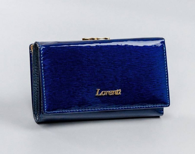 Kožená dámská peněženka Aura, modrá