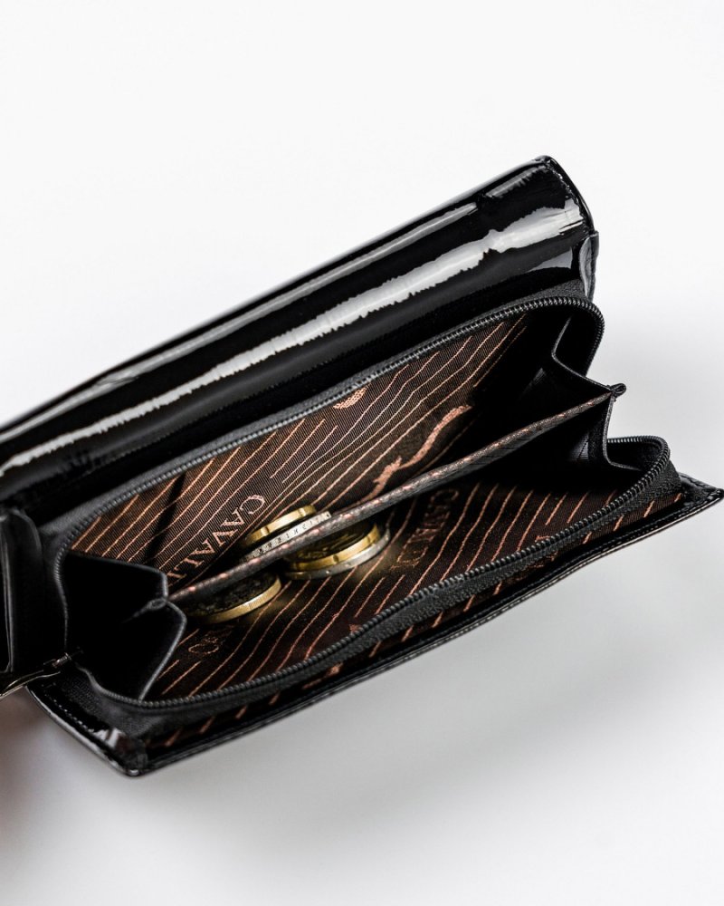 Trendová kožená peněženka Cavaldi Erika, černá
