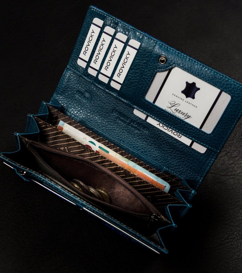 Dámská kožená peněženka Lorenti Kanta, modrá