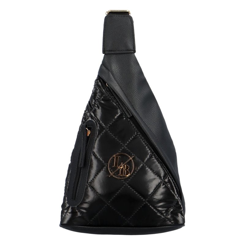 Stylový koženkový batůžek Lata Laura Biaggi, černá
