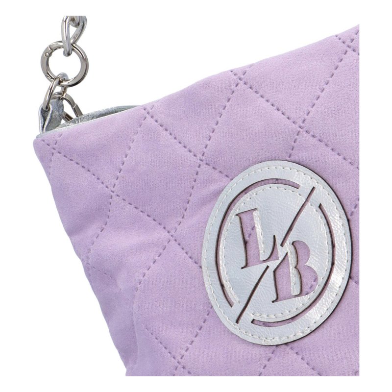 Krásná módní kabelka s řetízkovým popruhem Diana, lila