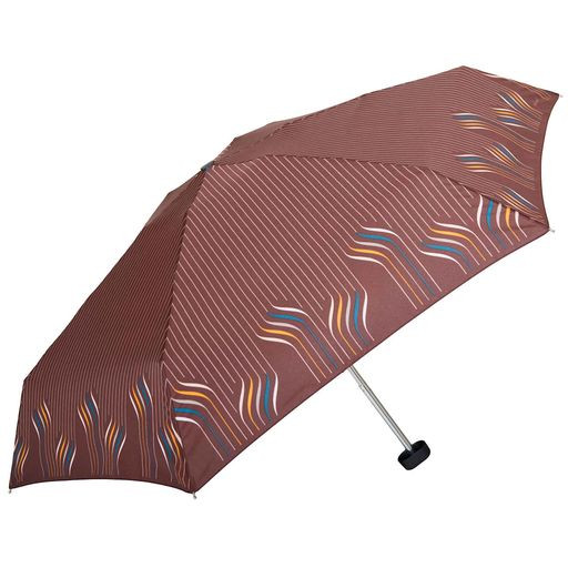 Skládací deštník mini Čára, hnědá