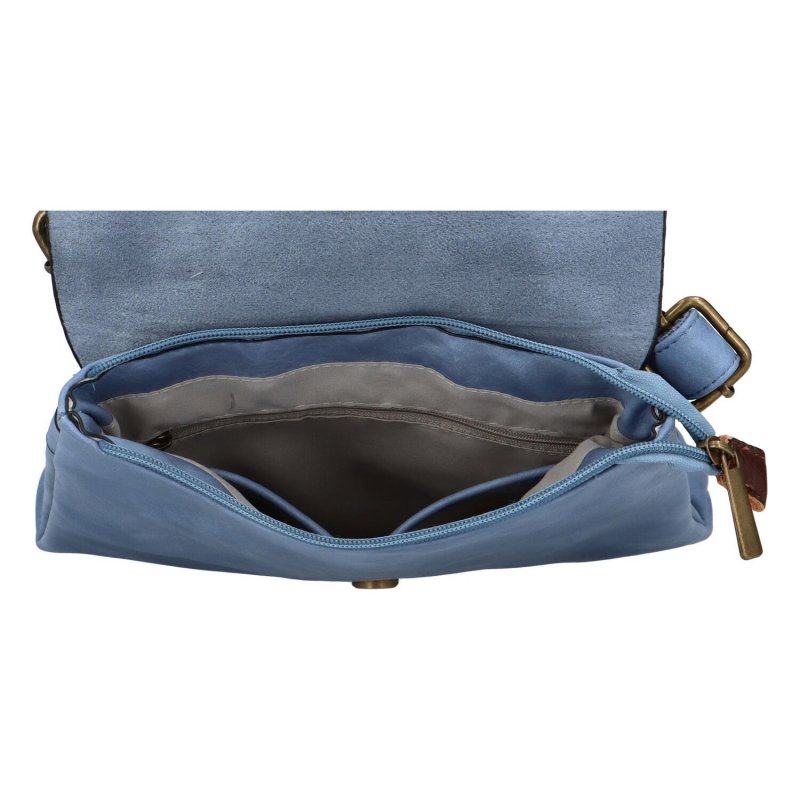 Menší dámský koženkový kabelko/batoh Kessy, světle modrá