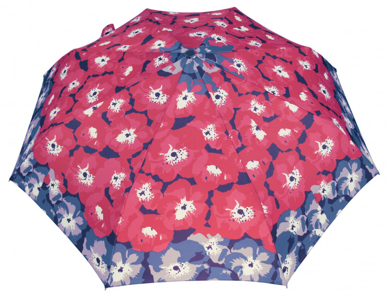 Skládací deštník Květy, červená