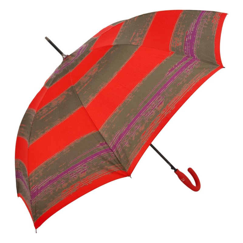 Velký barevný holový deštník Marcel, červená