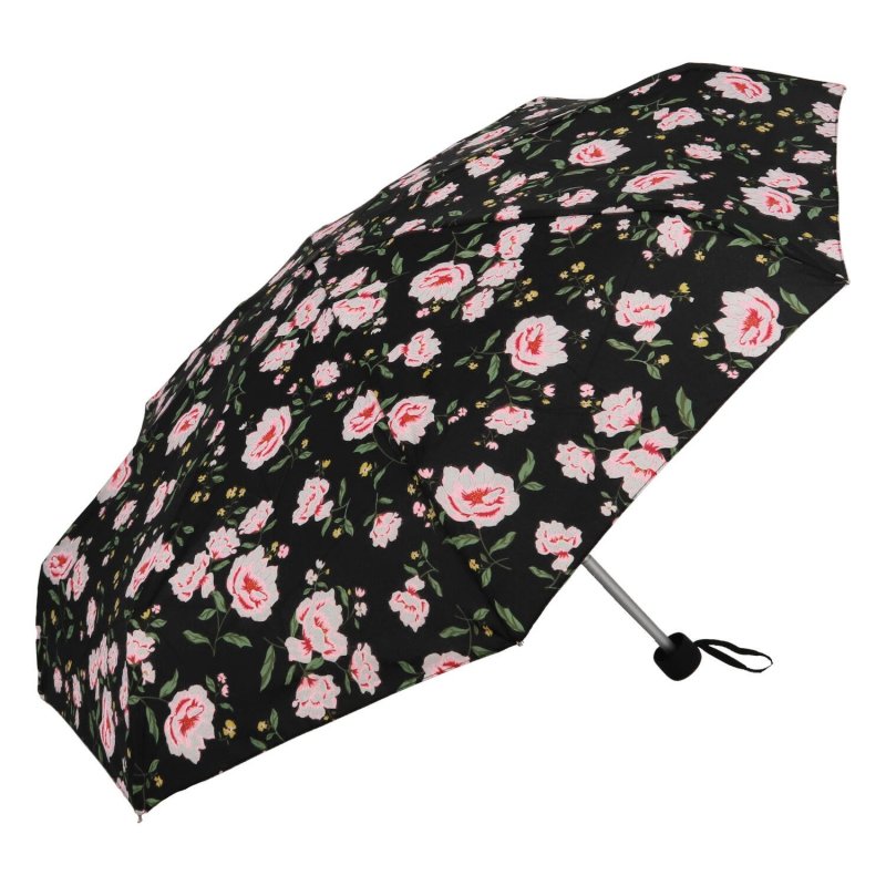 Dámský deštník do kabelky Flowers, růžová