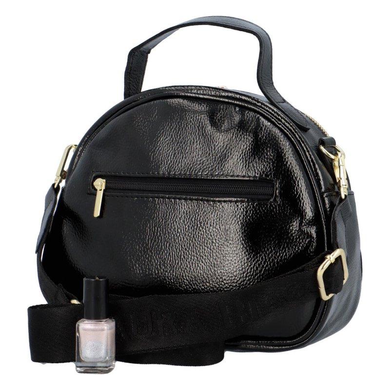 Dámská koženková kabelka Modern Laura B., černá/semišová
