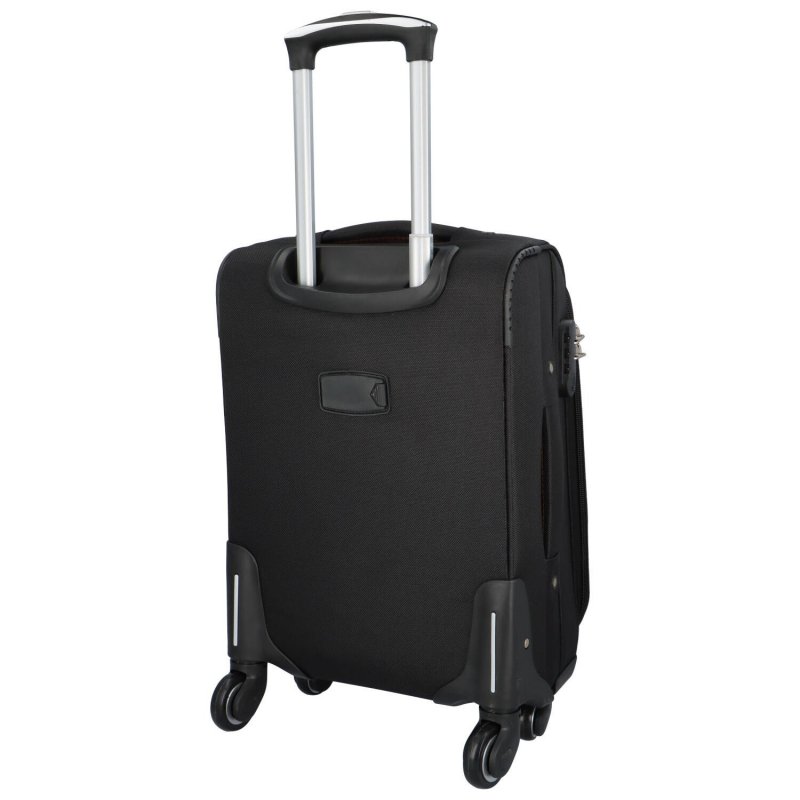 Cestovní látkový kufr Bellagio vel. S černý/modrý