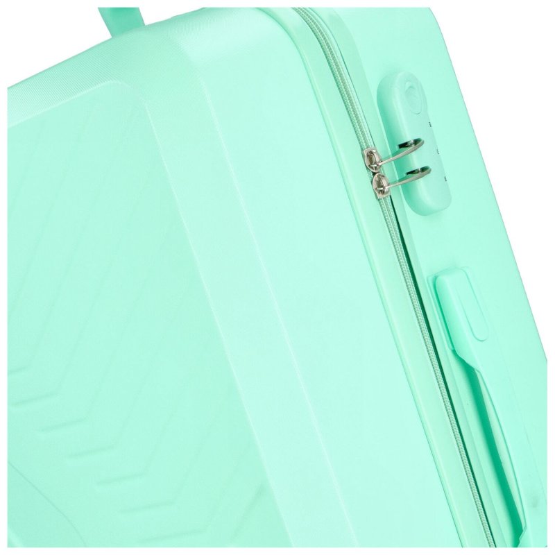 Cestovní kufr Carbon 2.0 světle zelená, vel. L