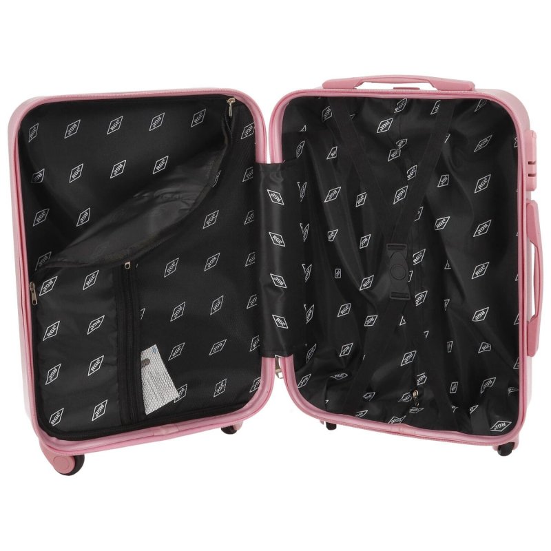 Cestovní kufr Carbon 2.0 růžový, vel. S