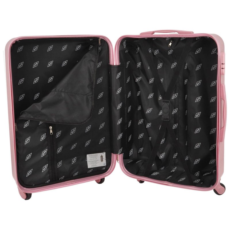 Cestovní kufr Carbon 2.0 růžový, vel. M