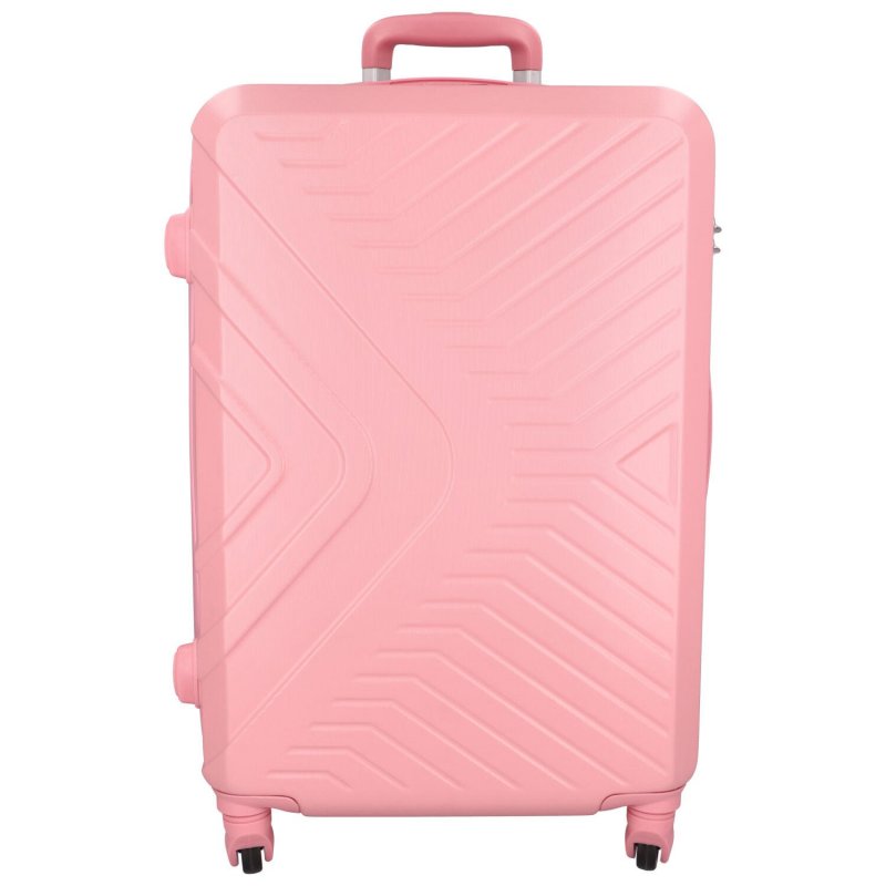 Cestovní kufr Carbon 2.0 růžový, vel. L