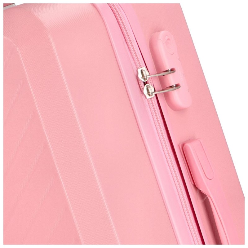 Cestovní kufr Carbon 2.0 růžový, vel. L