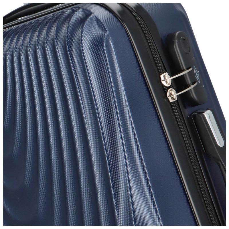 Cestovní kufr Waves tmavě modré, vel. S