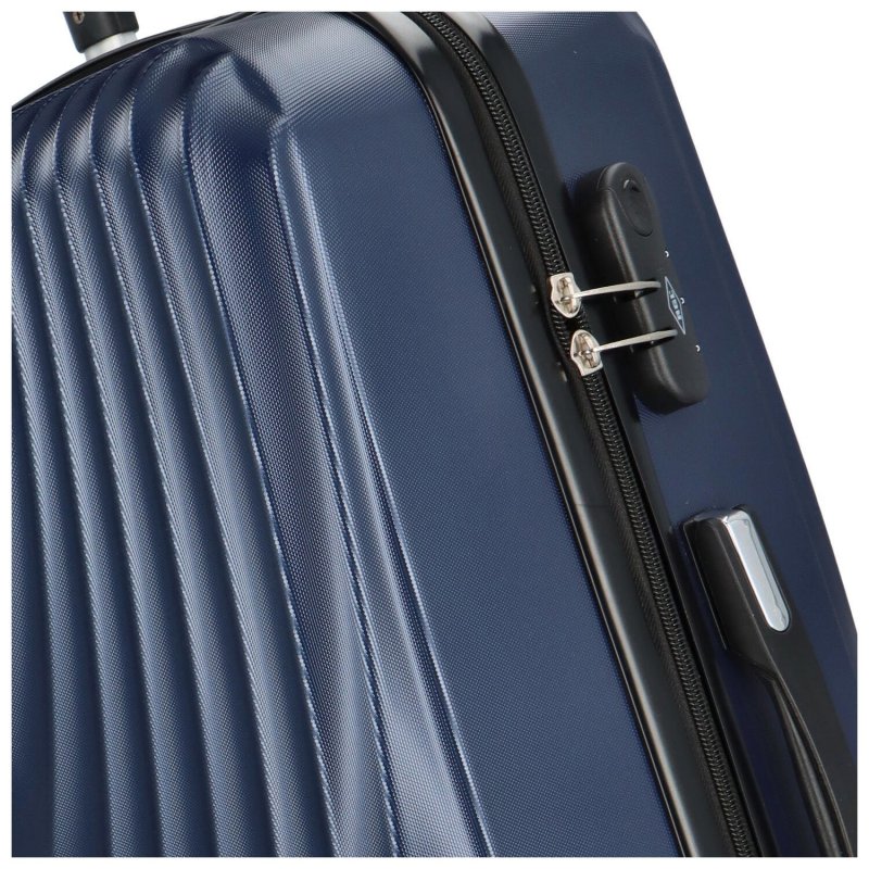 Cestovní kufr Waves tmavě modré, vel. M