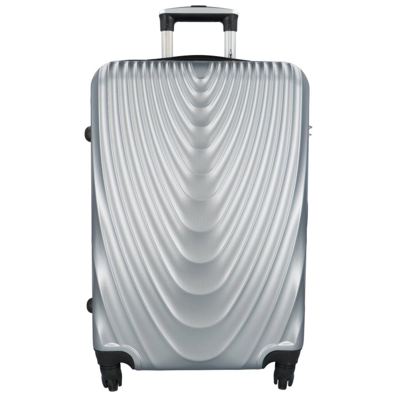 Cestovní kufr Waves stříbrné, vel. M