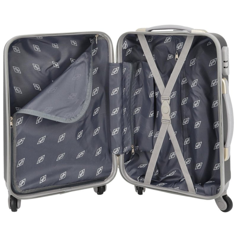 Cestovní kufr Traveler 2.0 tmavě šedý vel. S