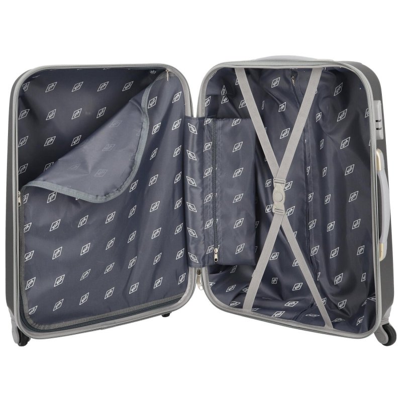 Cestovní kufr Traveler 2.0 tmavě šedý vel. M