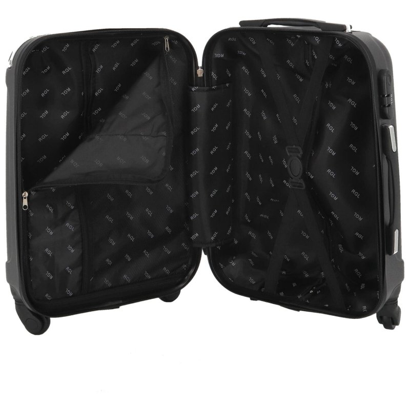 Cestovní kufr Carbon tmavě šedý vel. S