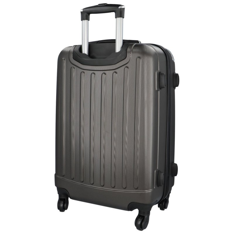 Cestovní kufr Carbon tmavě šedý vel. M