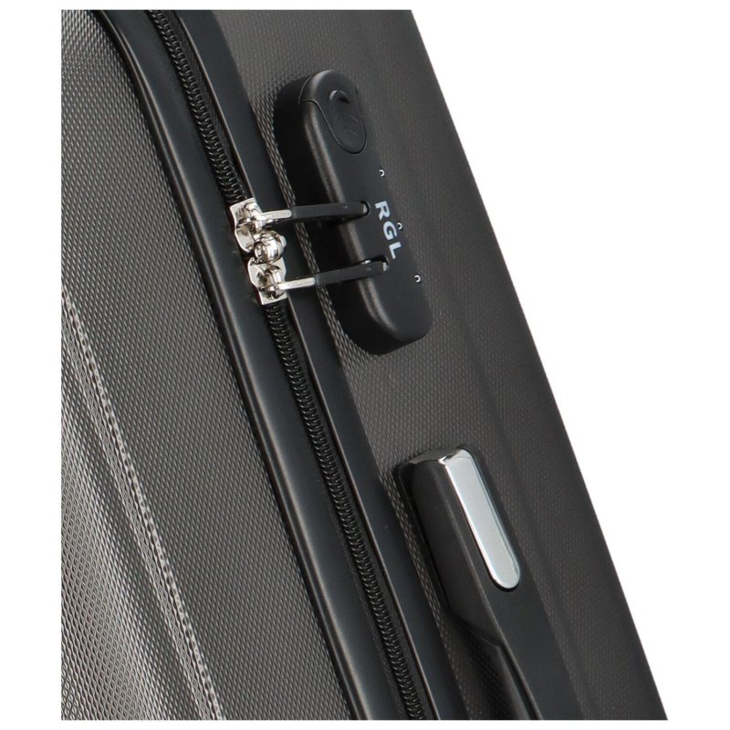 Cestovní kufr Carbon tmavě šedý vel. L
