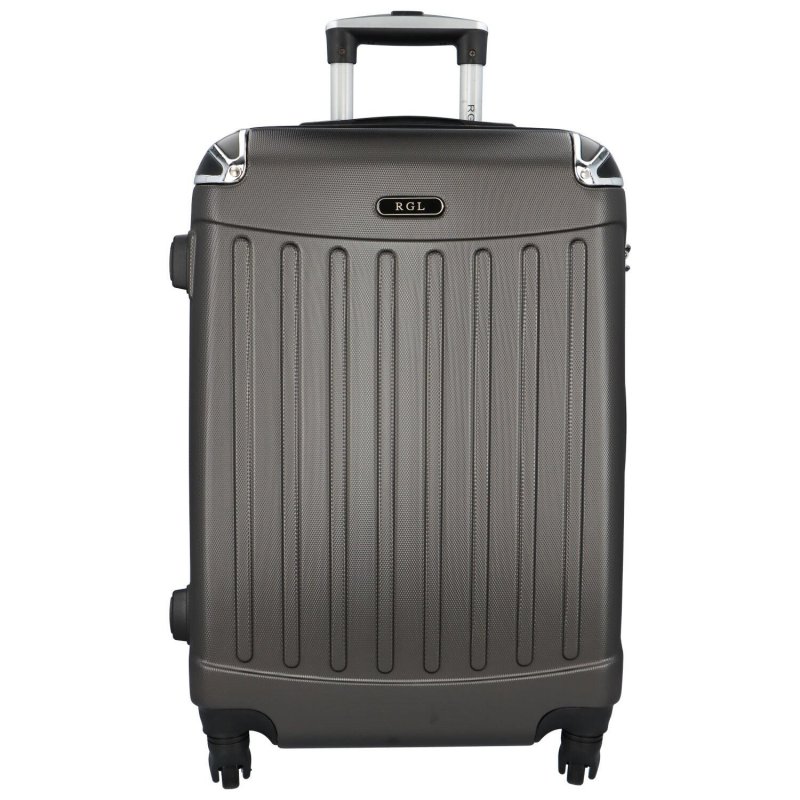 Cestovní kufr Carbon tmavě šedý vel. L