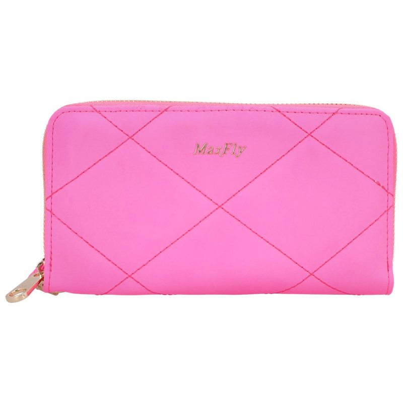 Dámská koženková peněženka MaxFly Late, růžová