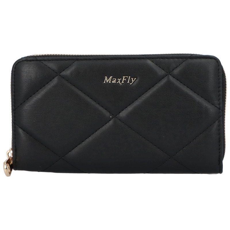 Dámská koženková peněženka MaxFly Late, černá