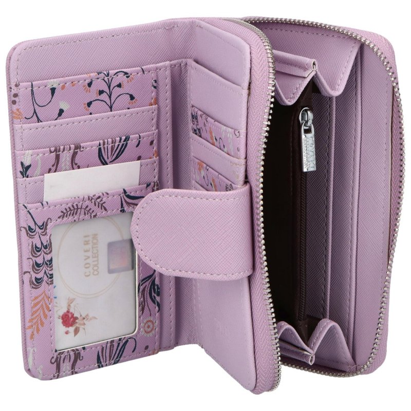 Trendová dámská koženková peněženka Covery Alido, lila