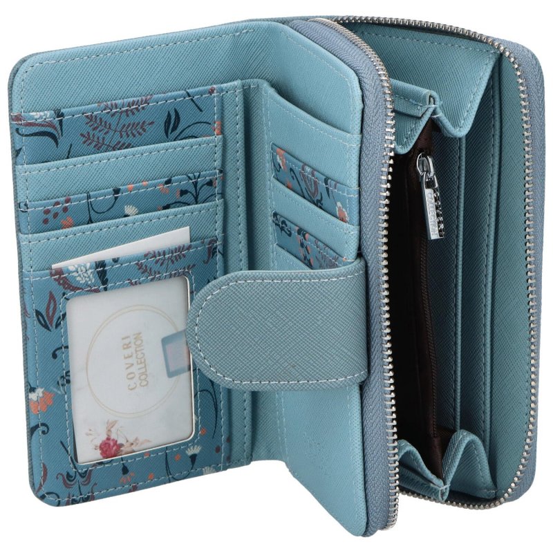 Trendová dámská koženková peněženka Covery Alido, modrá