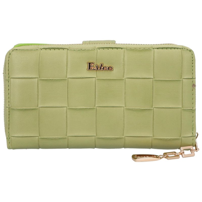 Zajímavá koženková peněženka Eslee Joxi, zelená