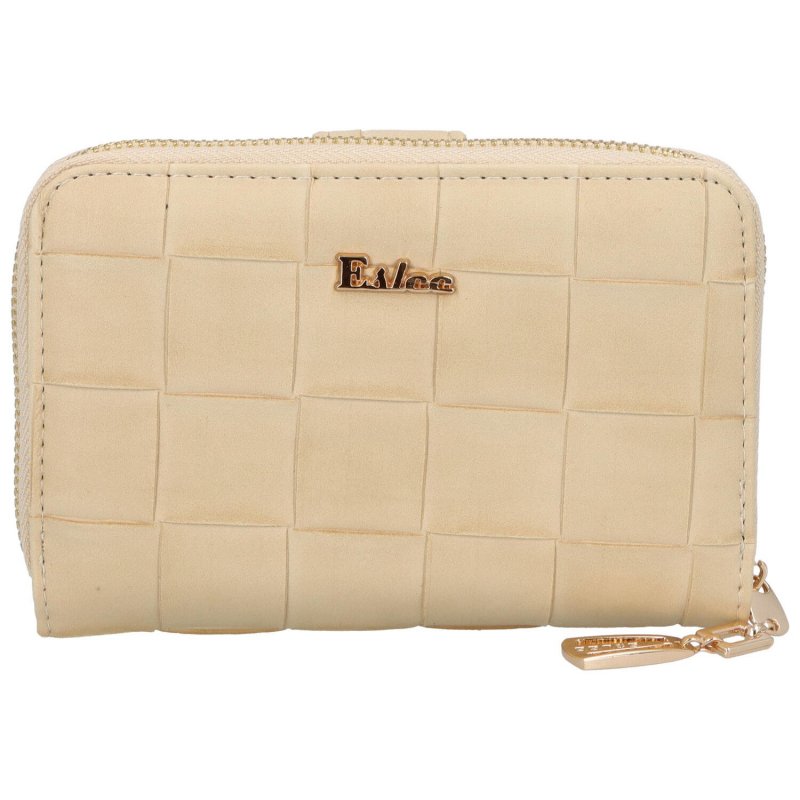 Trendová koženková peněženka Eslee Honu, béžová