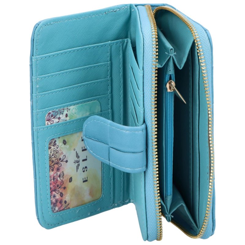 Trendová koženková peněženka Eslee Honu, modrá