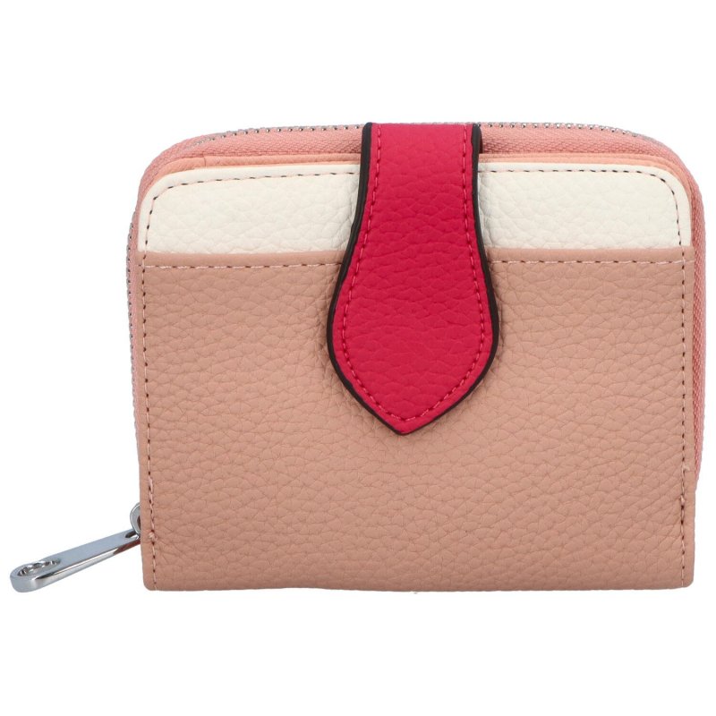 Trendová koženková peněženka MaxFly Kove, růžová